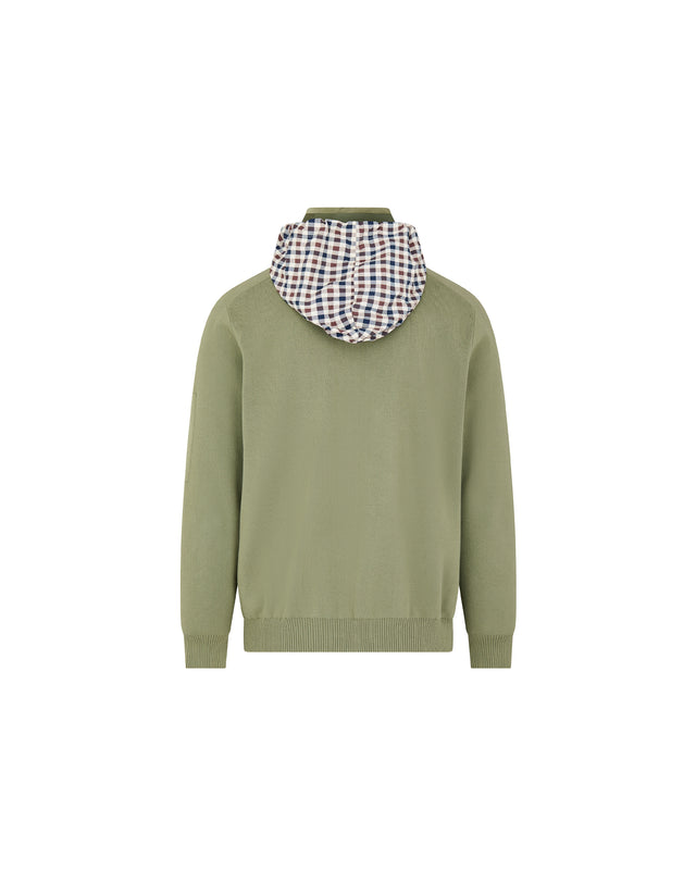 COTTON KNIT FZ SWEATER