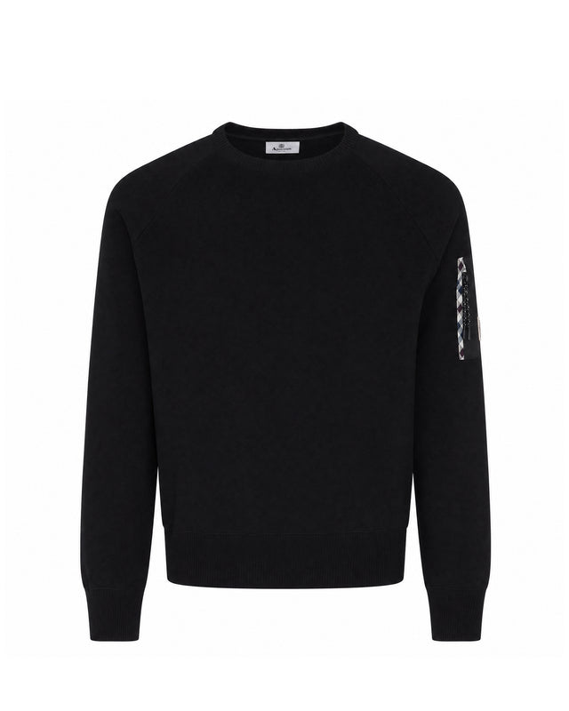 COTTON KNIT CREWNECK SWEATER