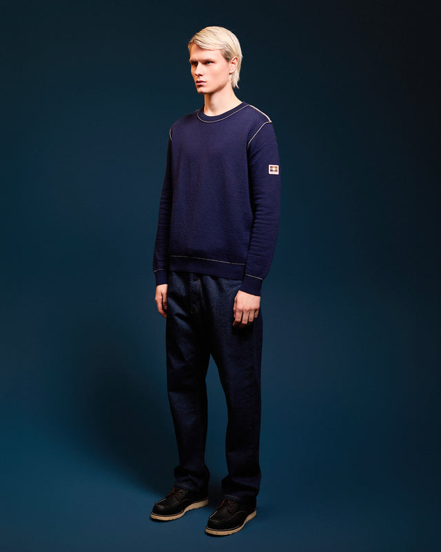 REVERSIBLE WOOL SWEATER