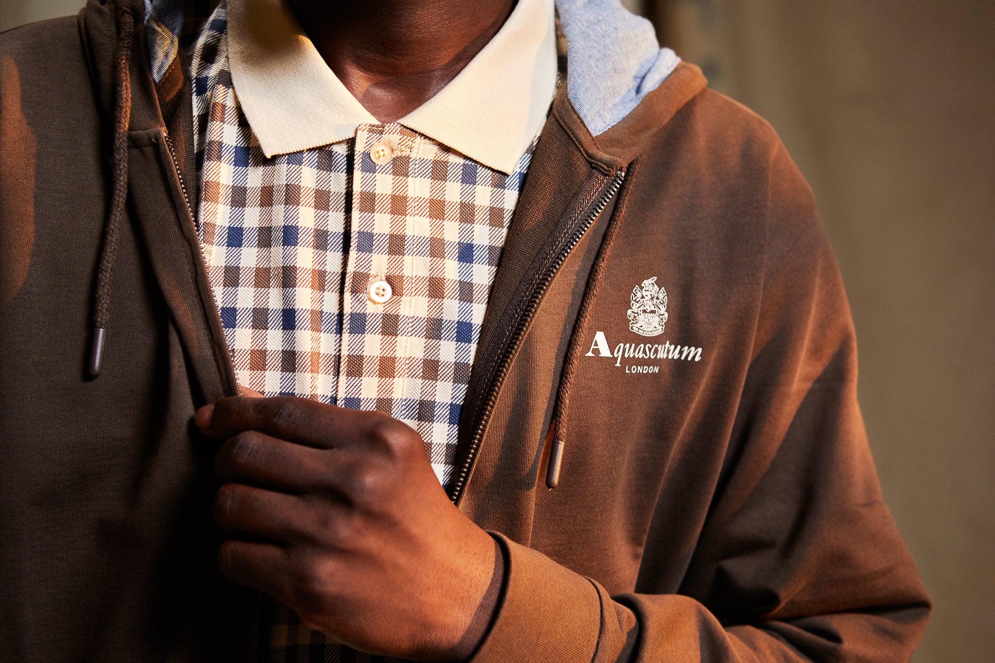 Aquascutum & PROUD ガーゼケット Lookbook - Spring Summer 24 – Aquascutum Active