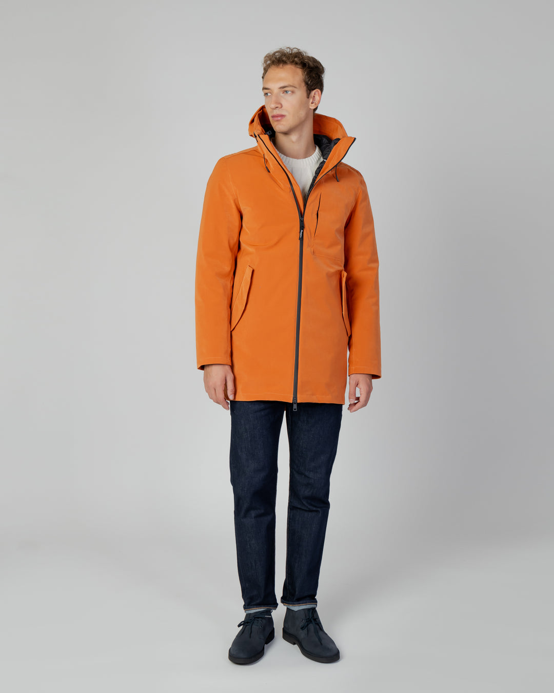 Aquascutum Active Stretch Caban Trench Coat Khaki Aa_B005_Jk009_38 Mens main image 1