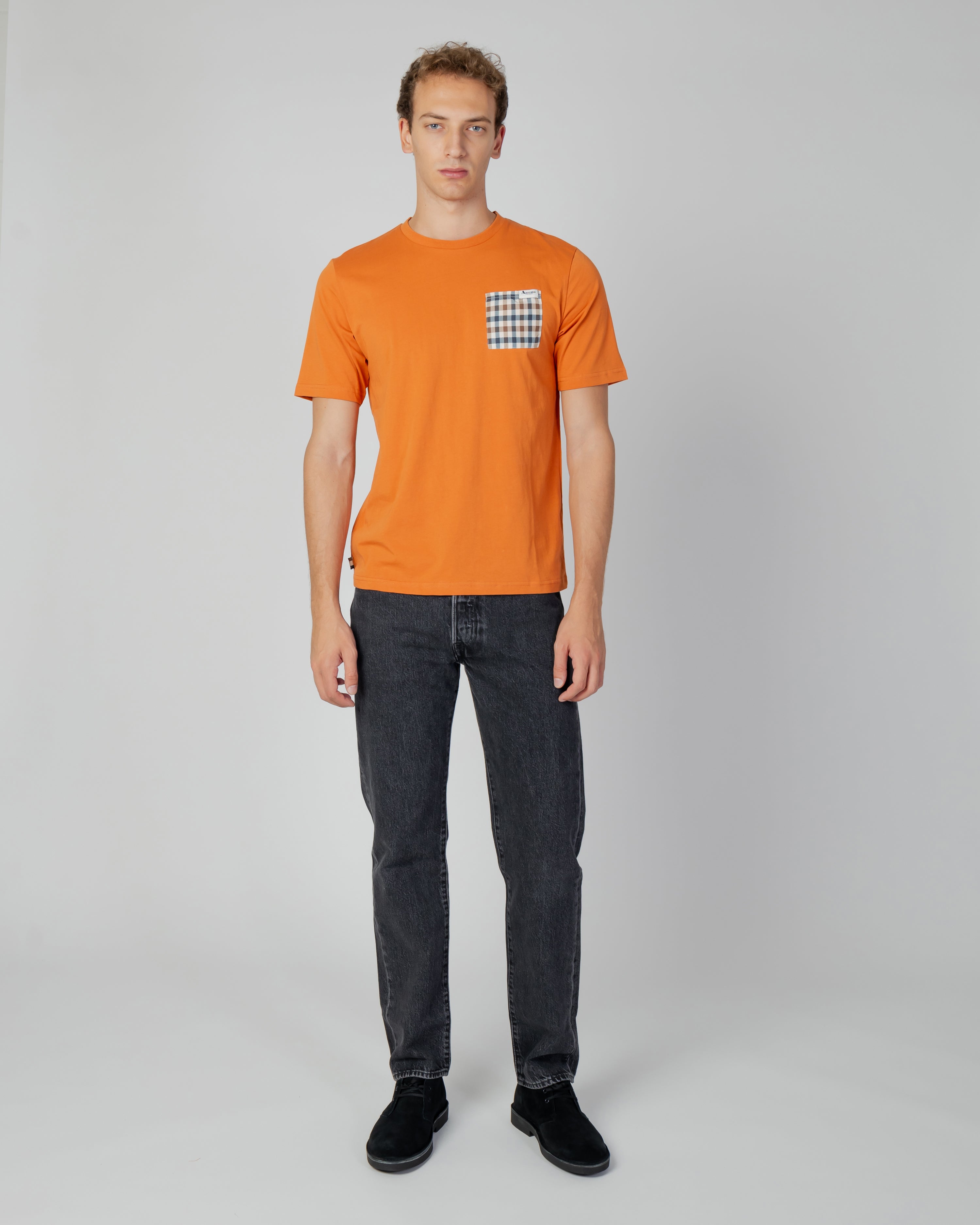 Aquascutum Active Check Pocket T shirt