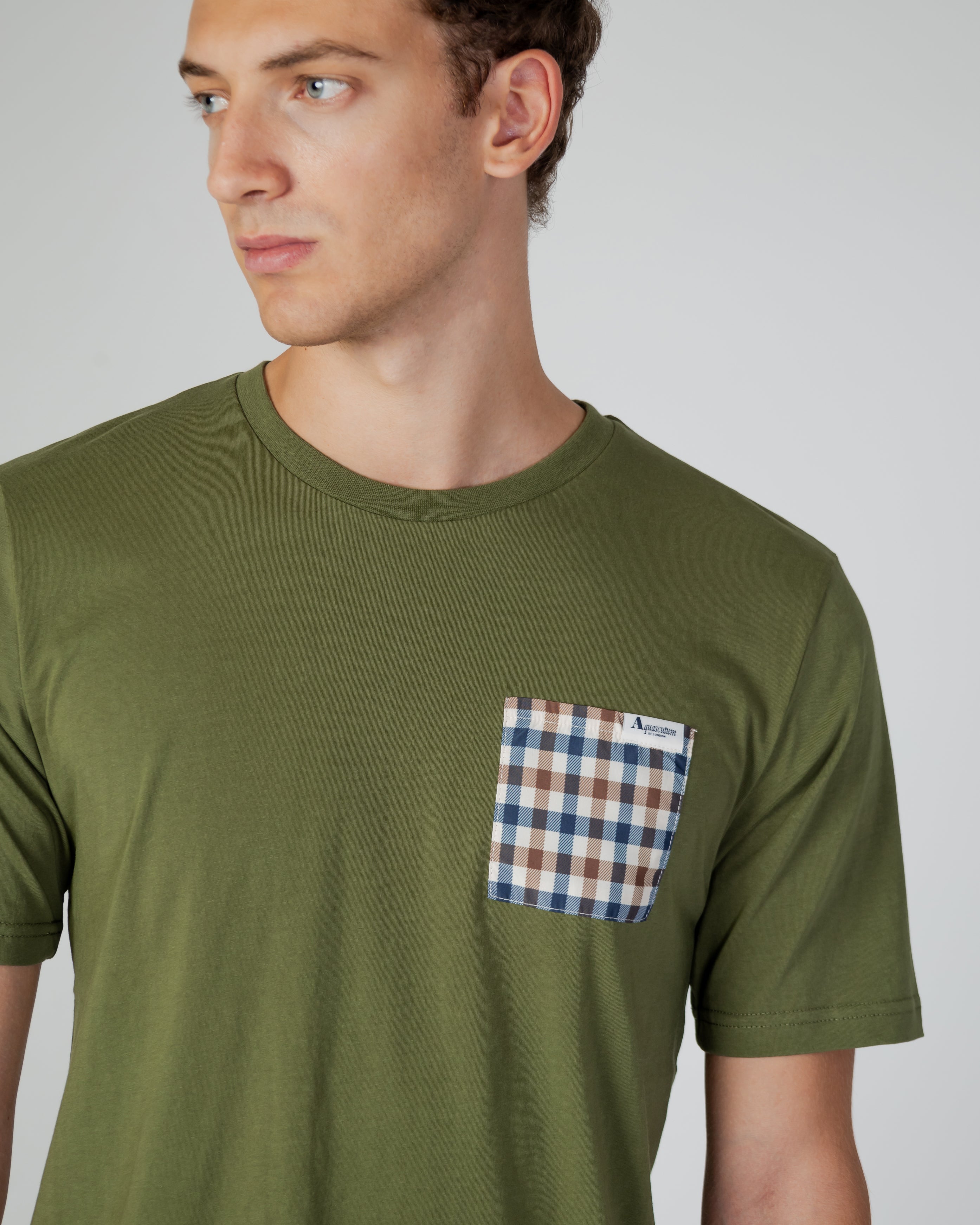 Aquascutum Active Check Pocket T shirt