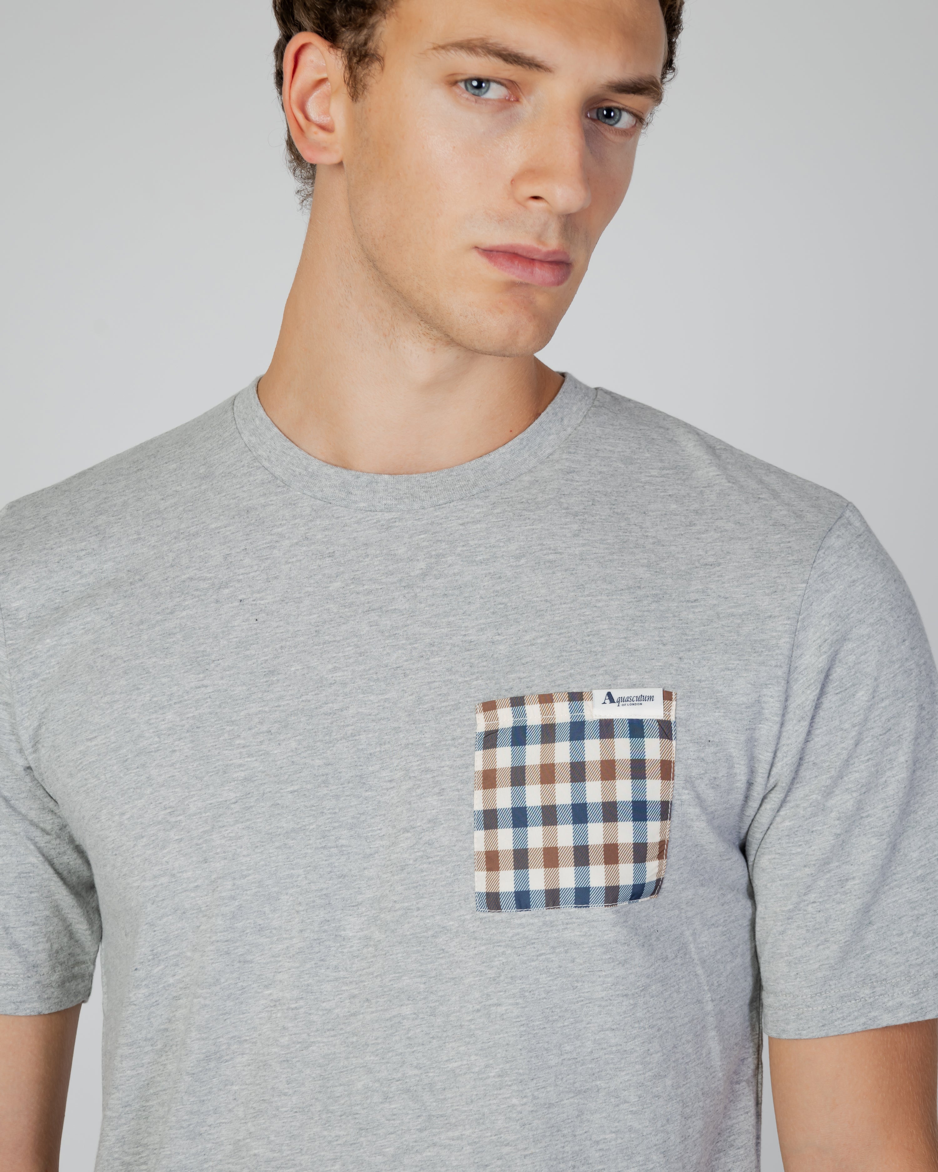 Aquascutum Active Check Pocket T shirt