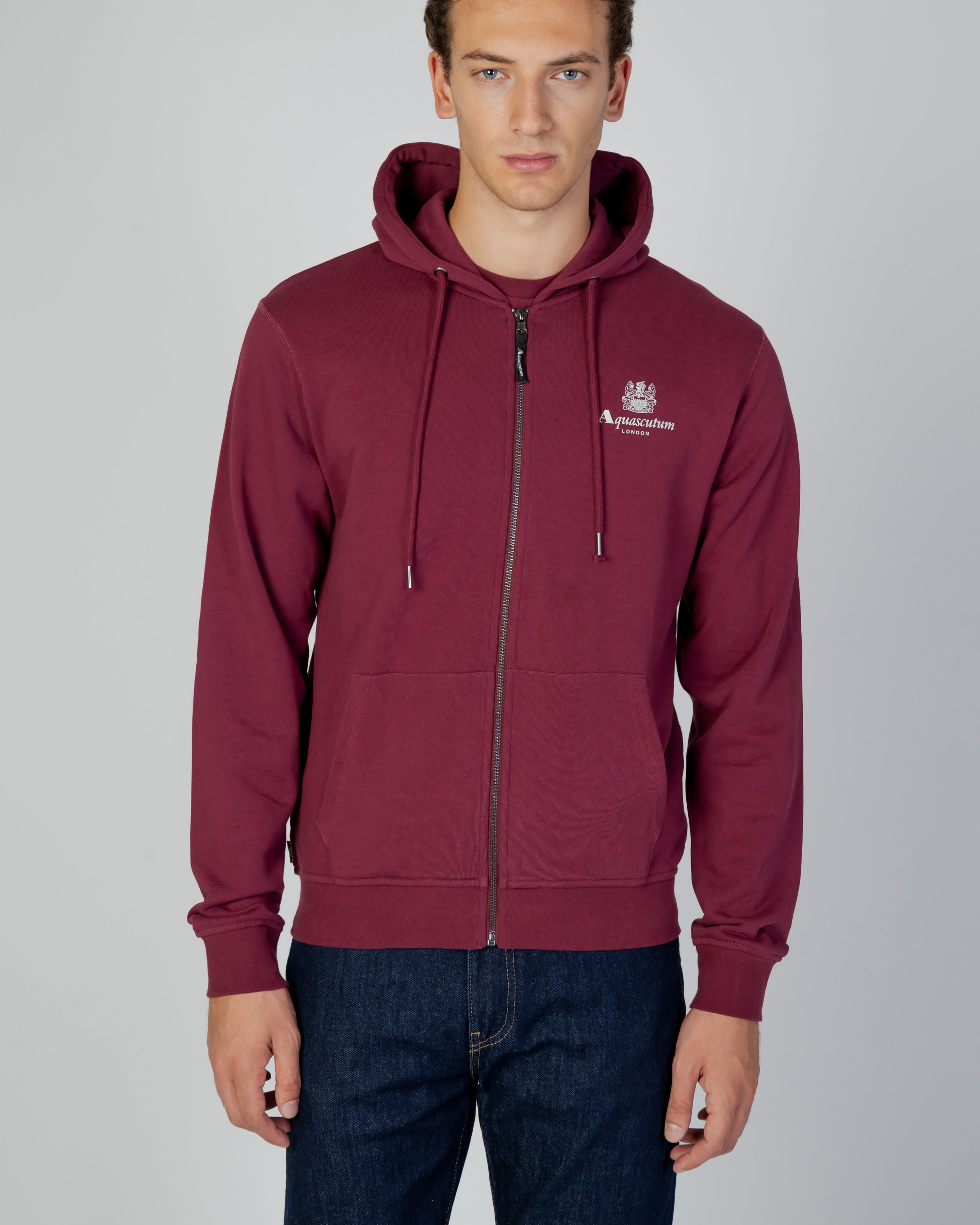 ACTIVE SMALL LOGO FULL ZIP HOODIE FLEECE