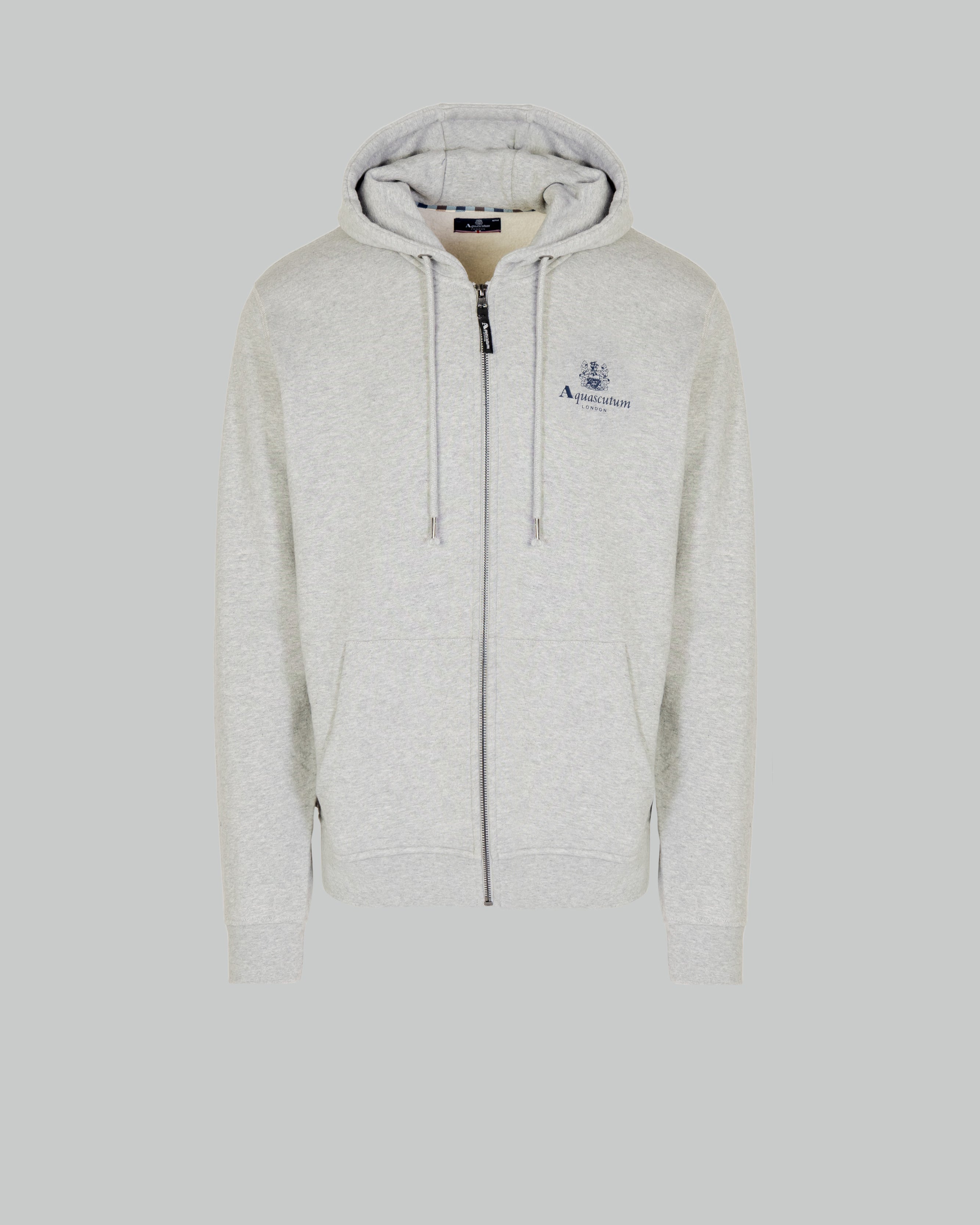 Aquascutum Active Small Logo Full Zip Hoodie Fleece