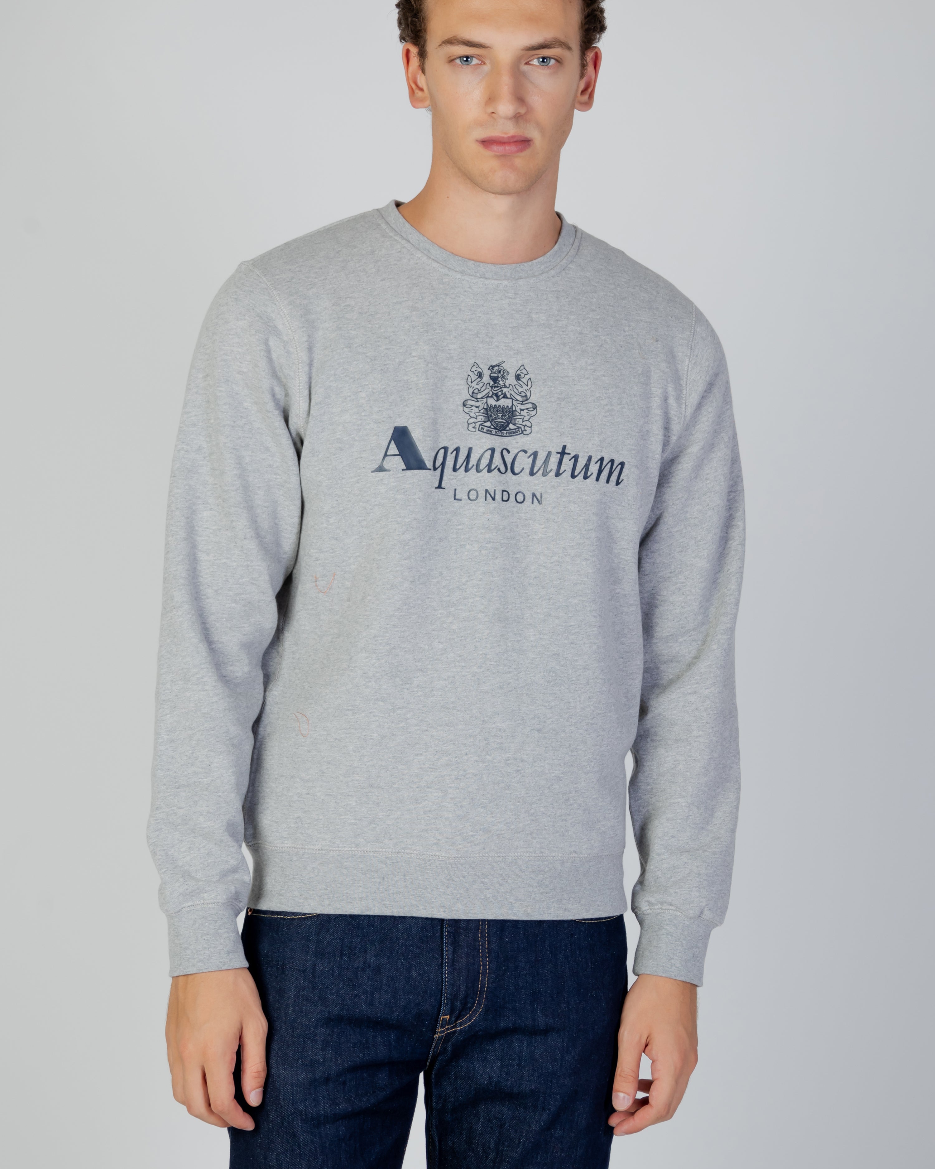 Aquascutum Active Big Logo Crew Neck Fleece