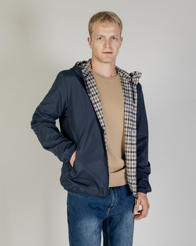 ACTIVE SAILOR CHECK REVERSIBLE JACKET