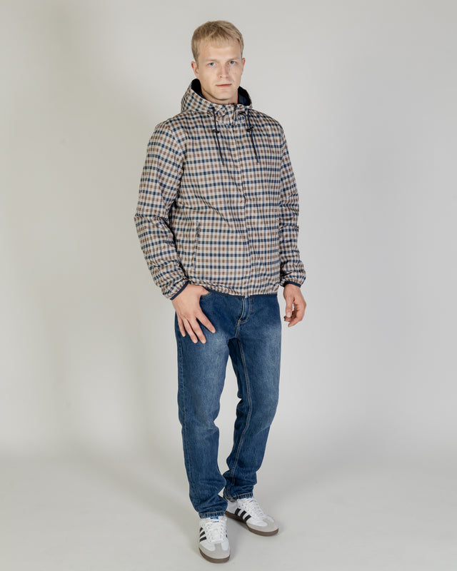 ACTIVE SAILOR CHECK REVERSIBLE JACKET