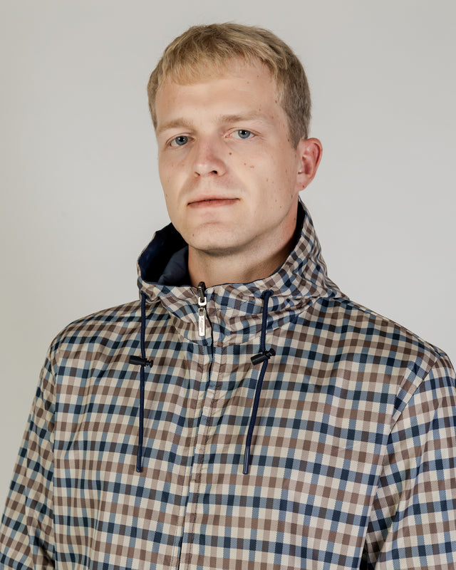 ACTIVE SAILOR CHECK REVERSIBLE JACKET