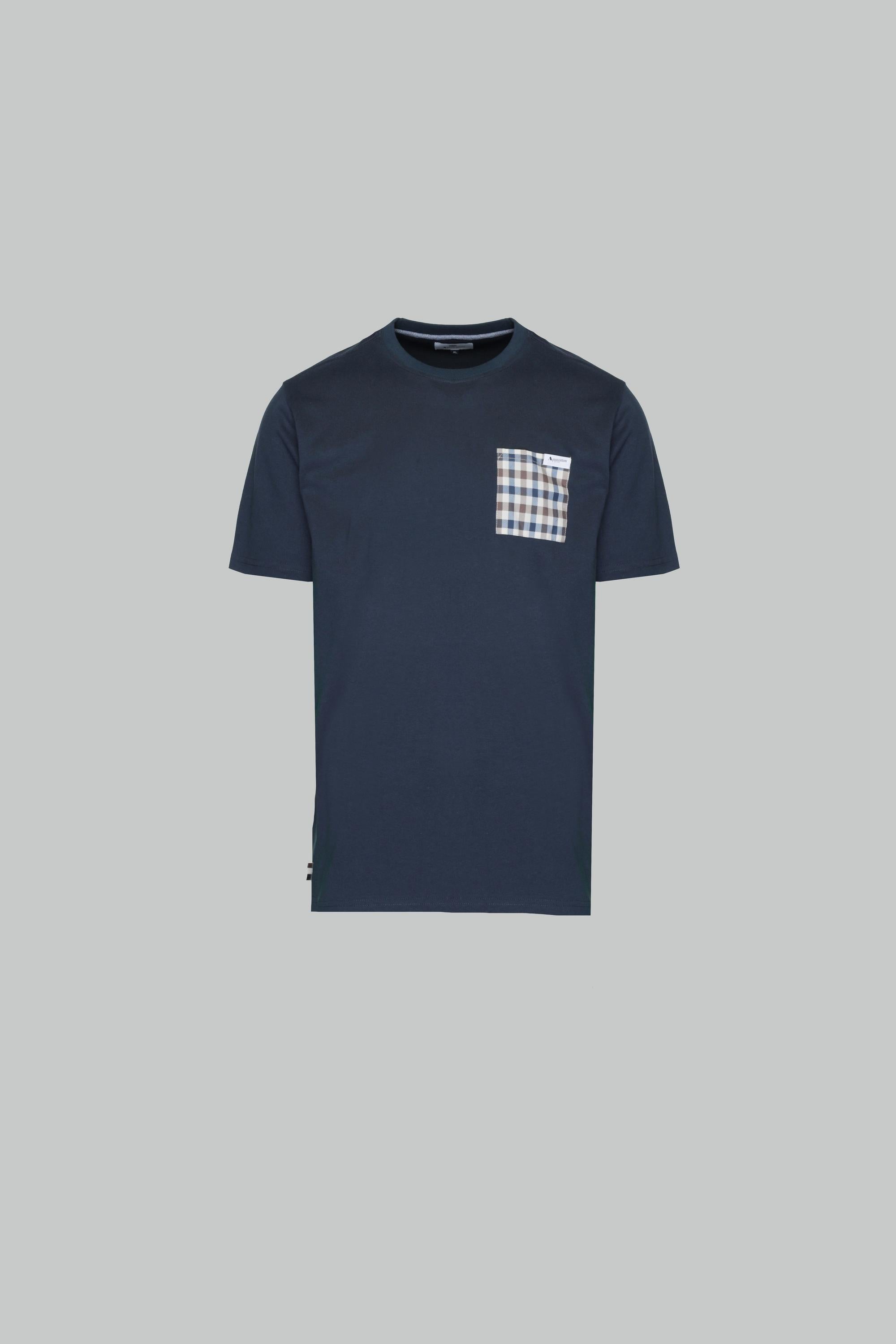 Aquascutum Active Club Check Pocket T shirt