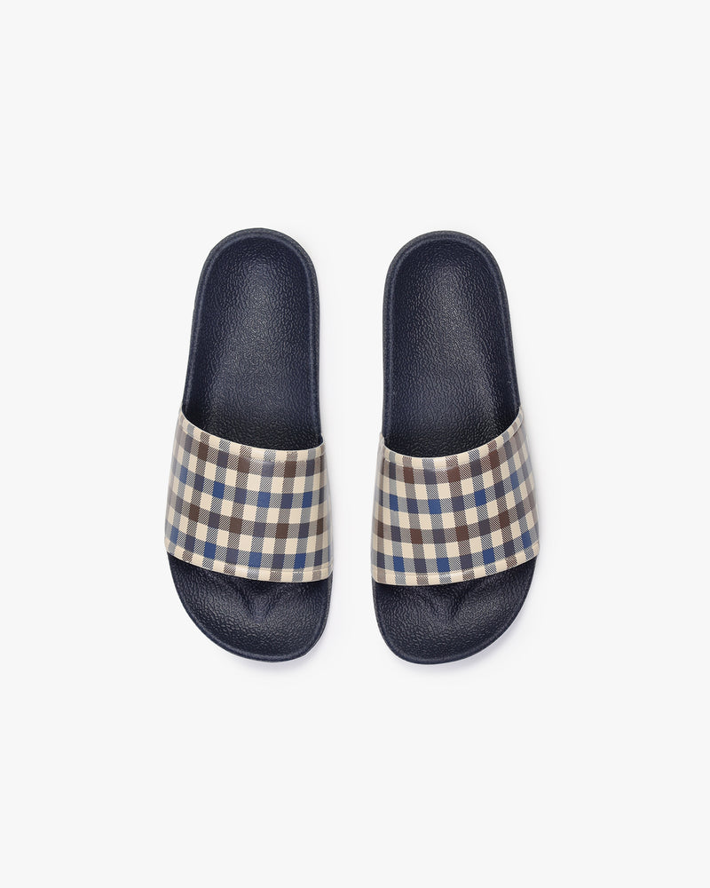 ACTIVE CLUB CHECK SLIPPERS