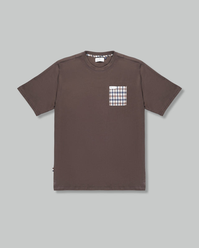 ACTIVE CLUB CHECK POCKET T-SHIRT