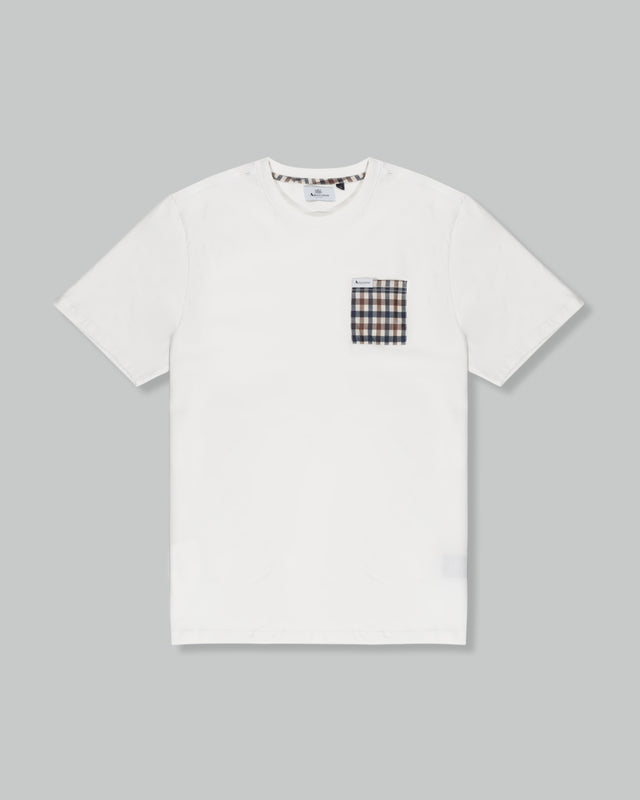 ACTIVE CLUB CHECK POCKET T-SHIRT