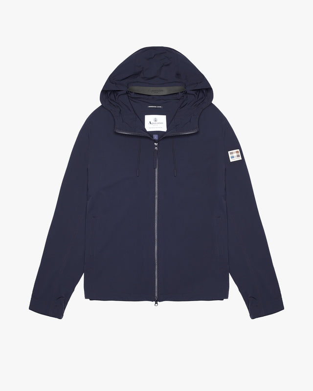HOODED STRETCH WINDBREAKER