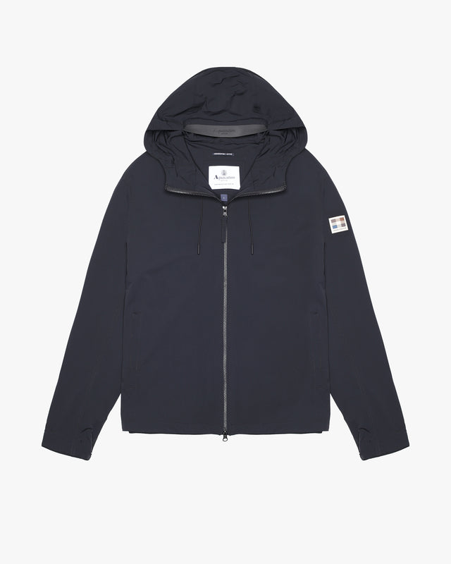 HOODED STRETCH WINDBREAKER