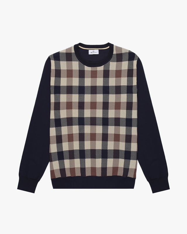 aquascutum MACRO ICONIC SWEATER Shop Clothing