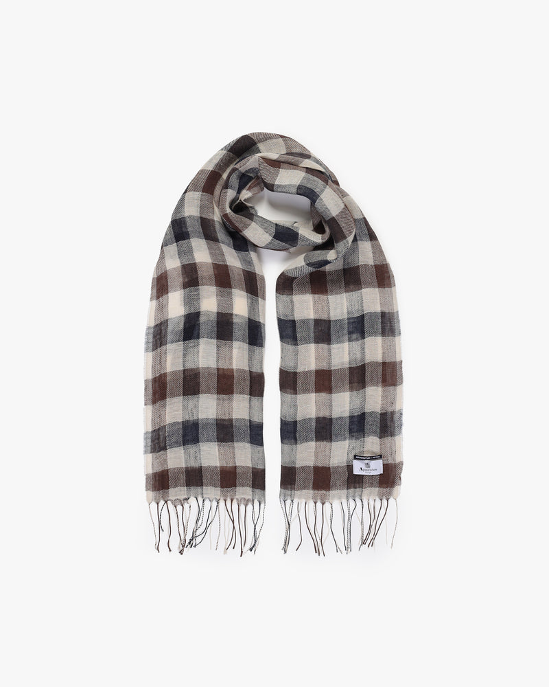 MACRO CLUB CHECK SCARF