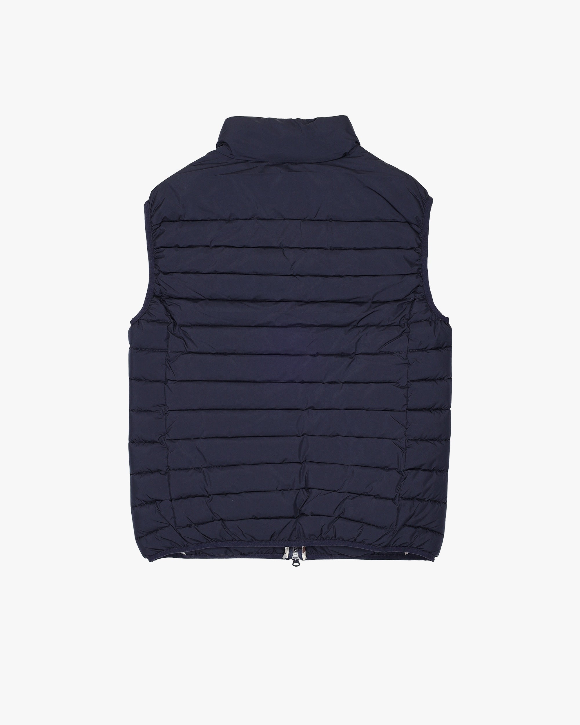 Aquascutum ネイビー ノースリーブ ベスト コットンキャッシュニットベスト （ニット・セーター）｜Aquascutum