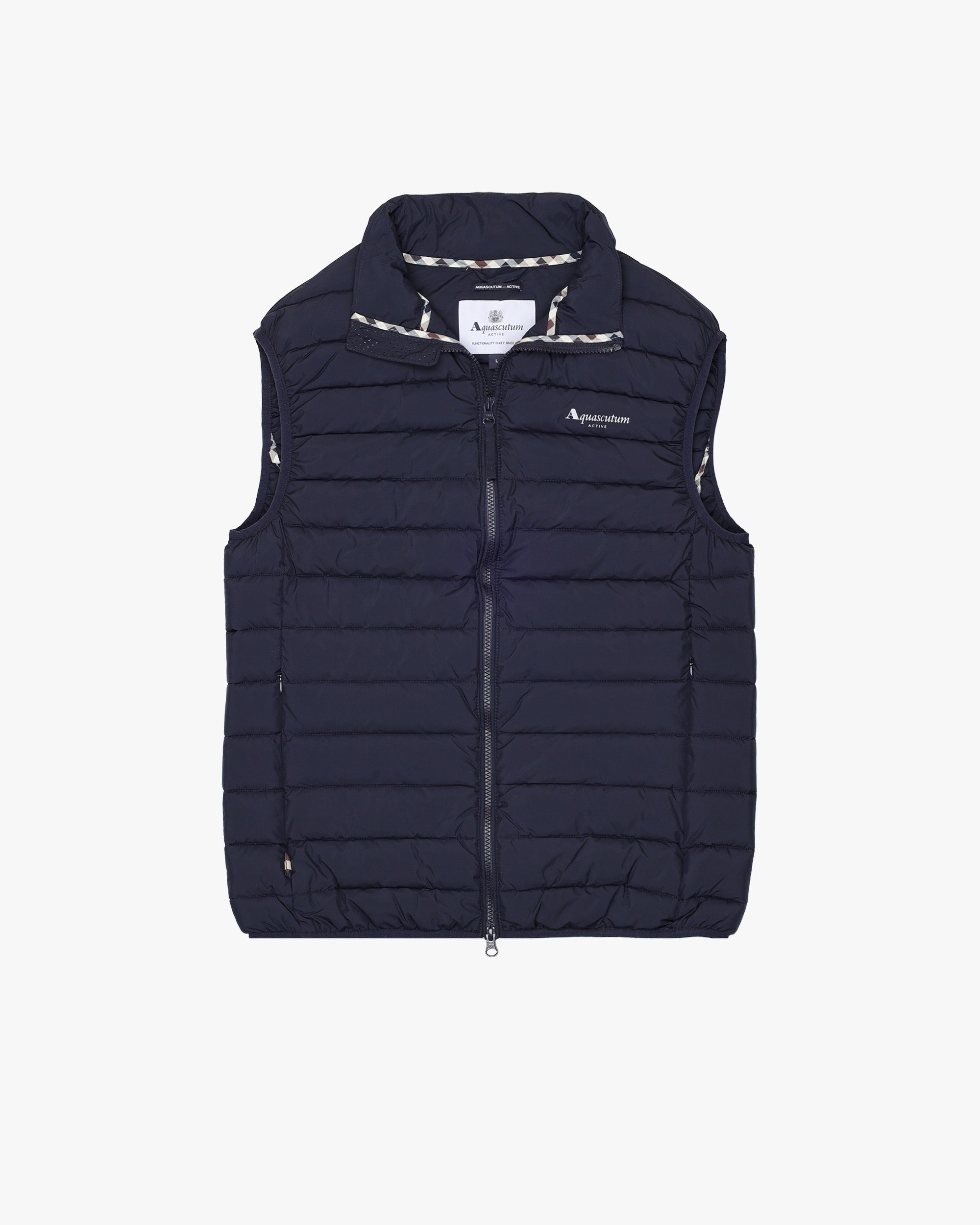 Aquascutum ネイビー ノースリーブ ベスト Aquascutum VEST 100gsm – Aquascutum Active