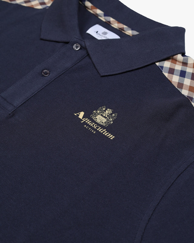 STRIPES PIQUET POLO L/S