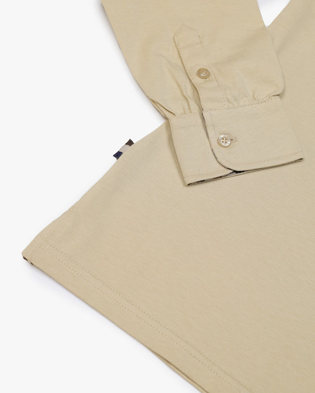 LONGSLEEVE CLUB CHECK COLLAR POLO