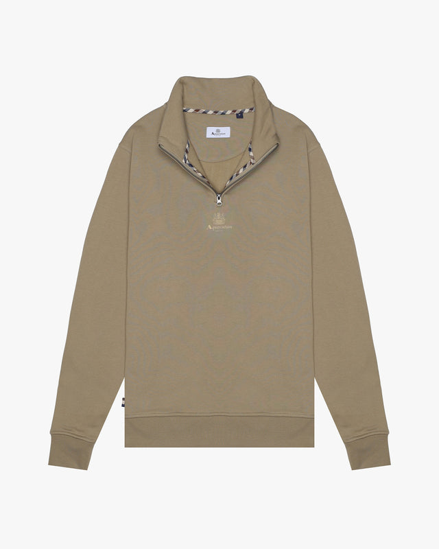 CENTERED LOGO 1/4 ZIP FLEECE