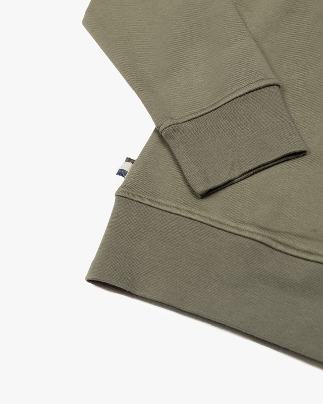 CENTERED LOGO 1/4 ZIP FLEECE