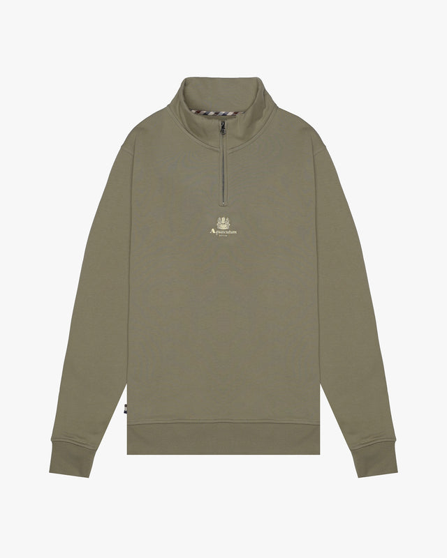 CENTERED LOGO 1/4 ZIP FLEECE