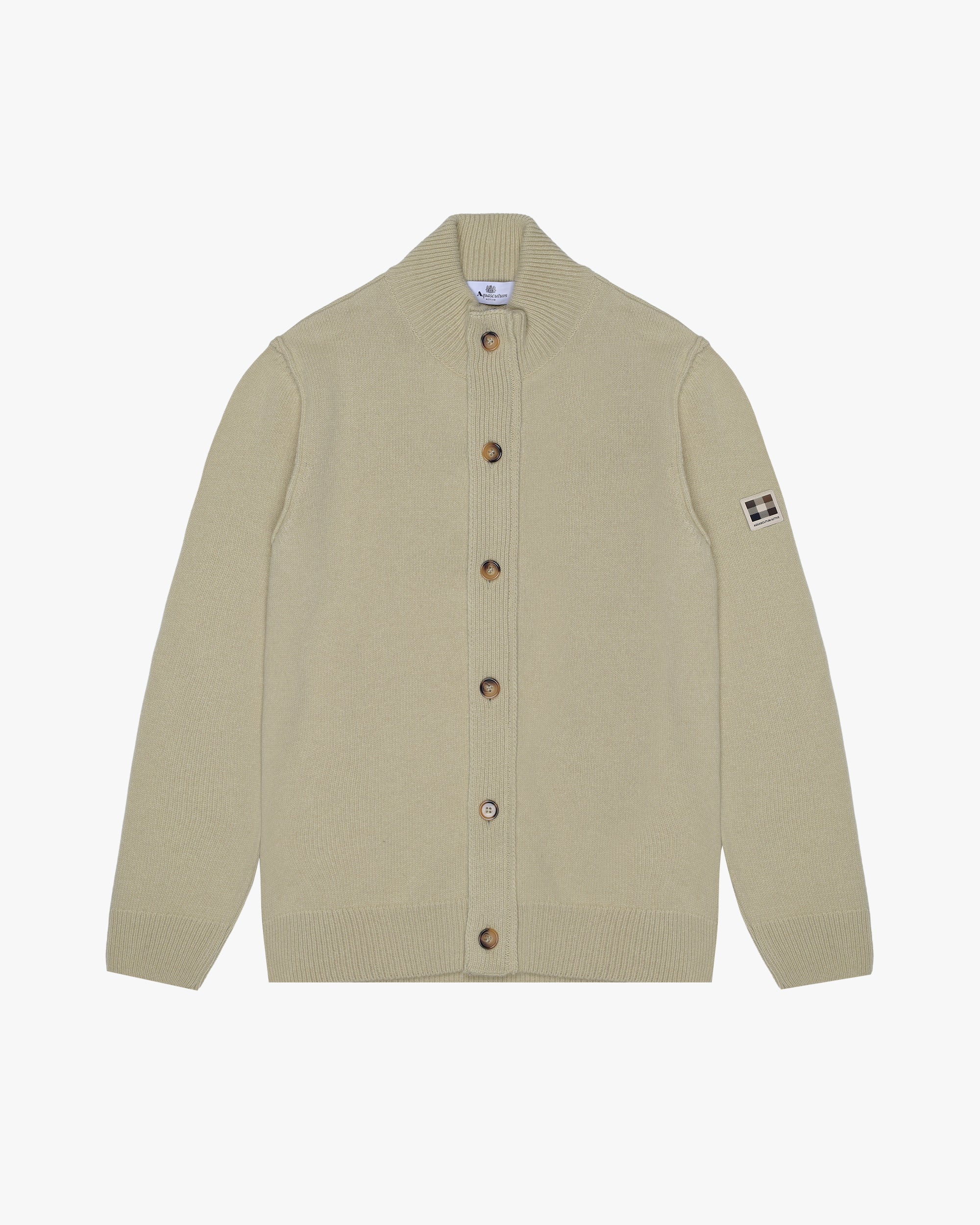LAMBSWOOL BUTTONED CARDIGAN