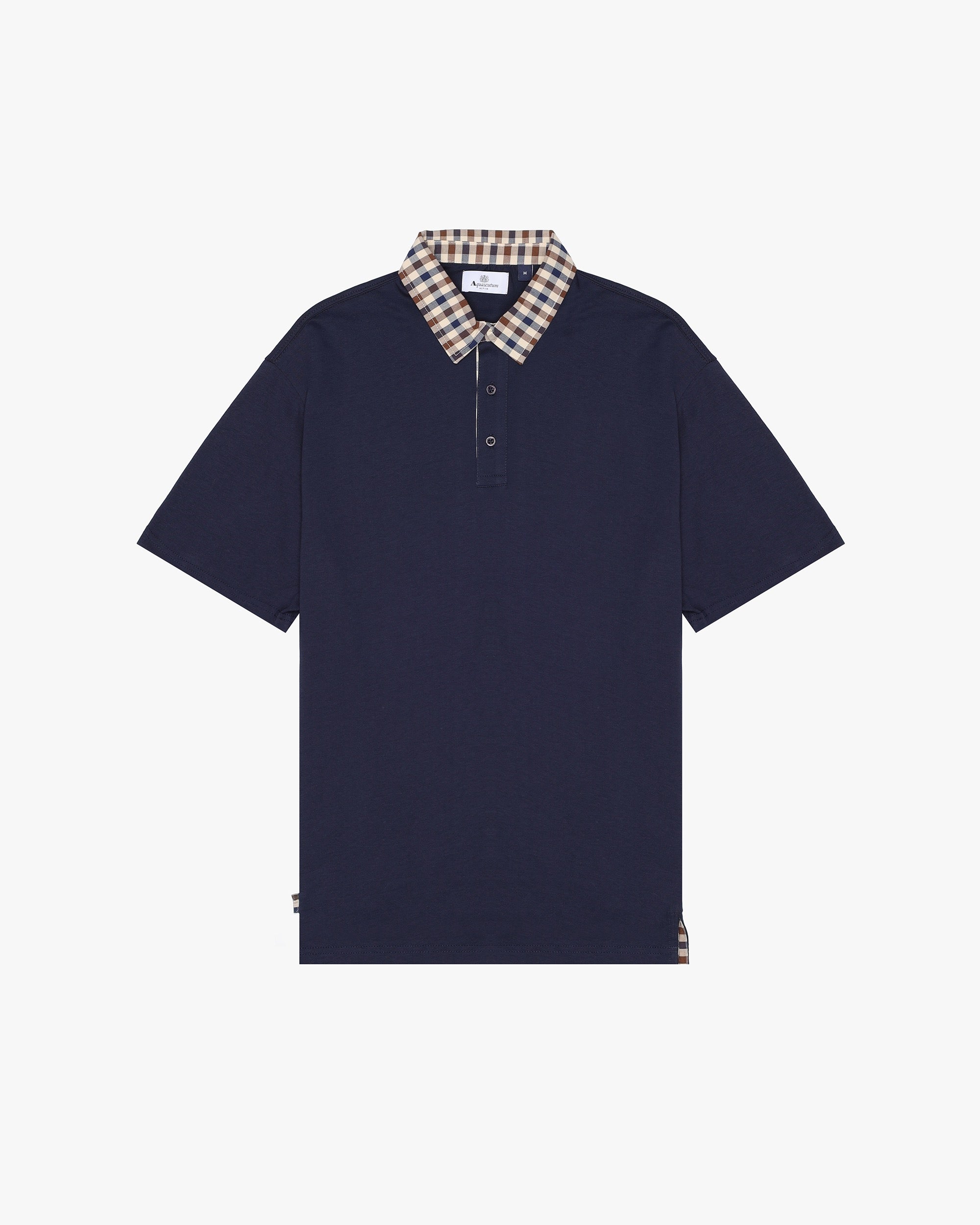 Aquascutum CLUB CHECK COLLAR POLO – Aquascutum Active