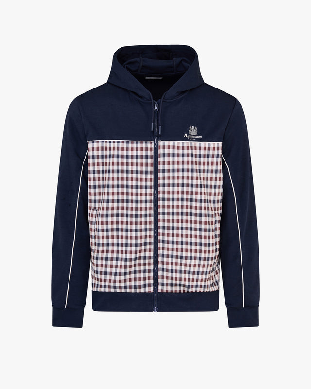 SCUBA CLUB CHECK FZ HOODIE