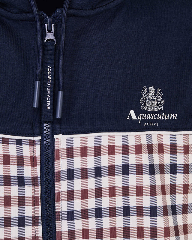 SCUBA CLUB CHECK FZ HOODIE