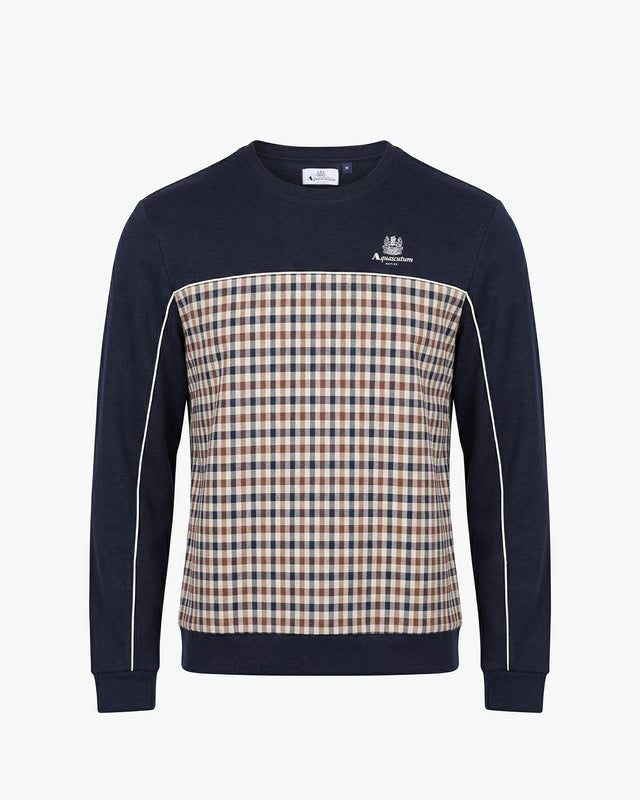 SCUBA CLUB CHECK MOCK NECK