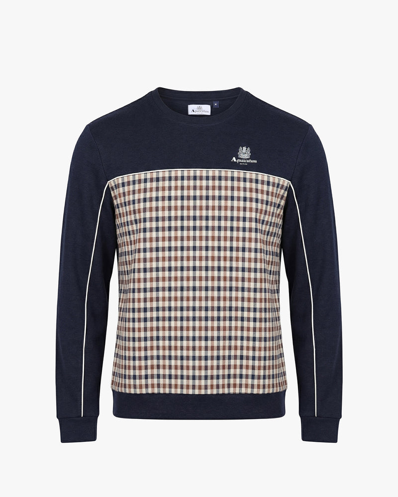 SCUBA CLUB CHECK MOCK NECK