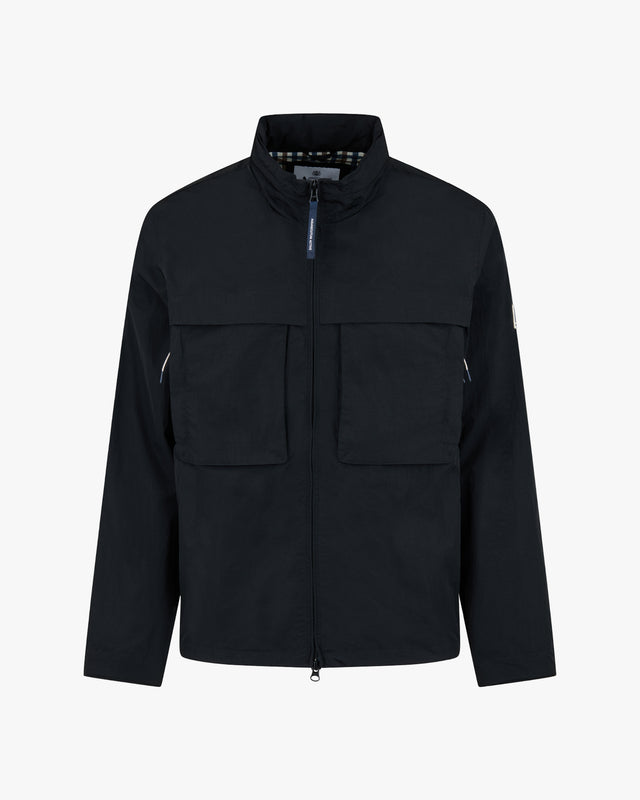 LAMINA MOCK NECK JACKET