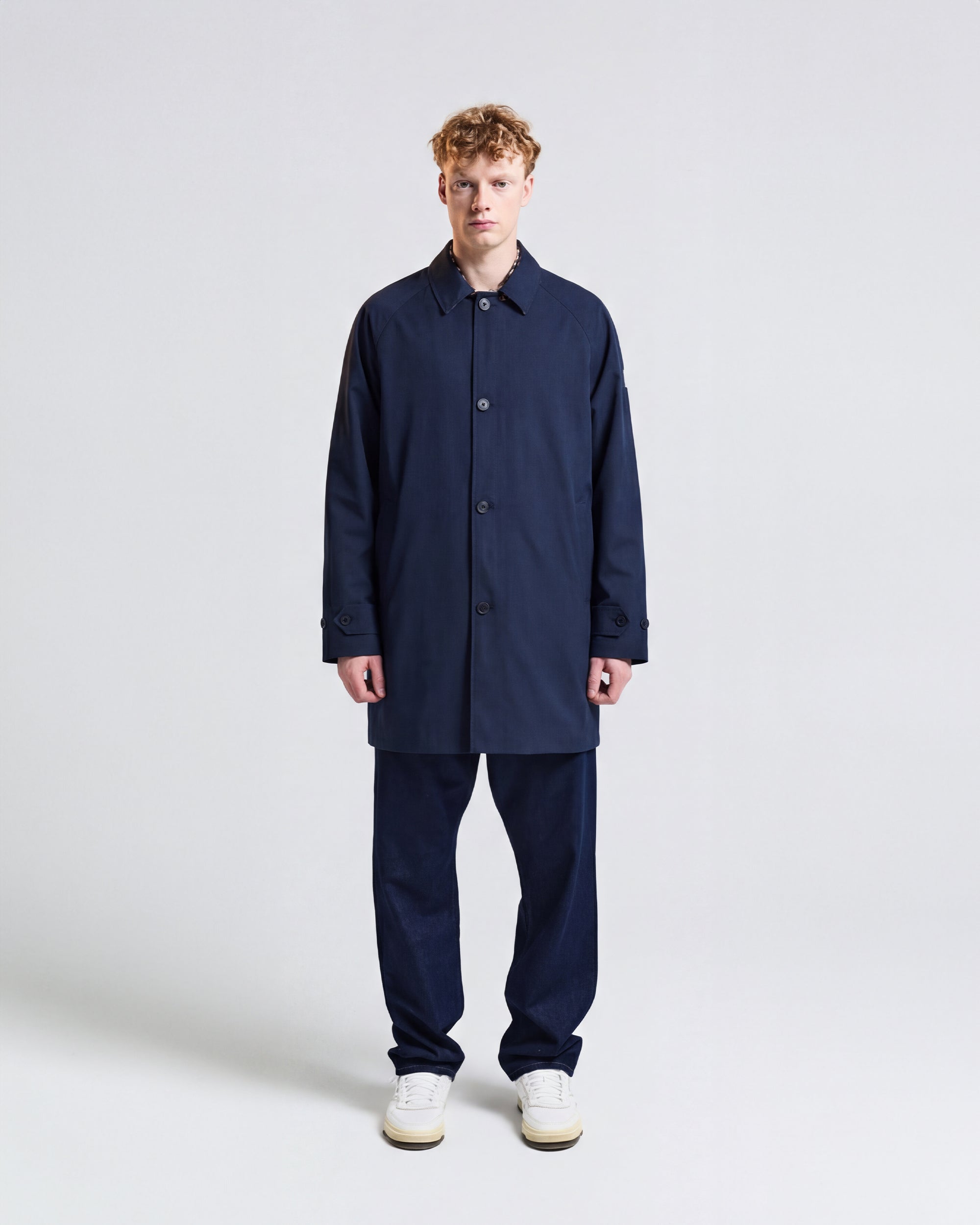 ジャケット・アウター Aquascutum Trench Coat 42 L Navy 1038 Trench – Aquascutum Active