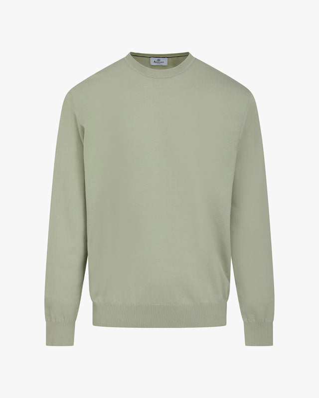 COTTON BADGE CREWNECK