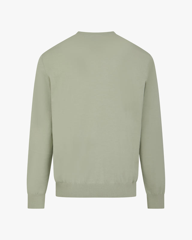 COTTON BADGE CREWNECK