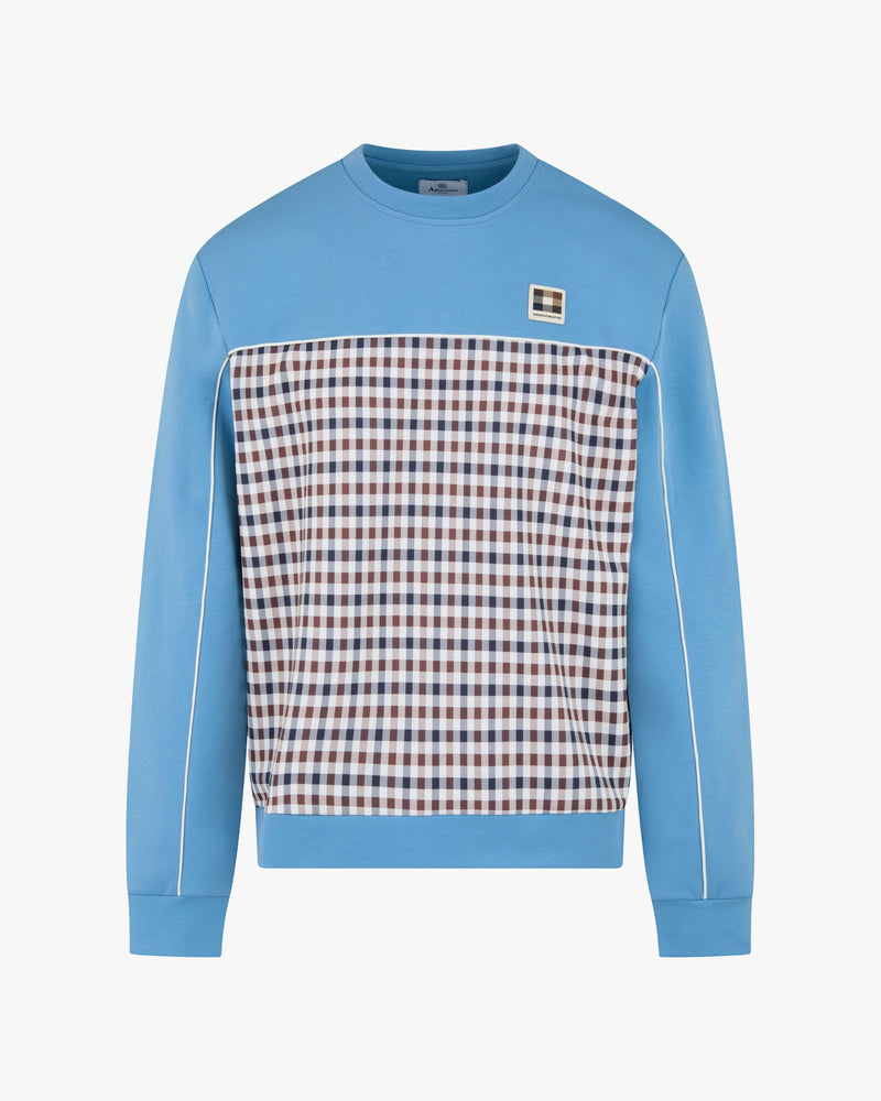 CLUB CHECK CREWNECK