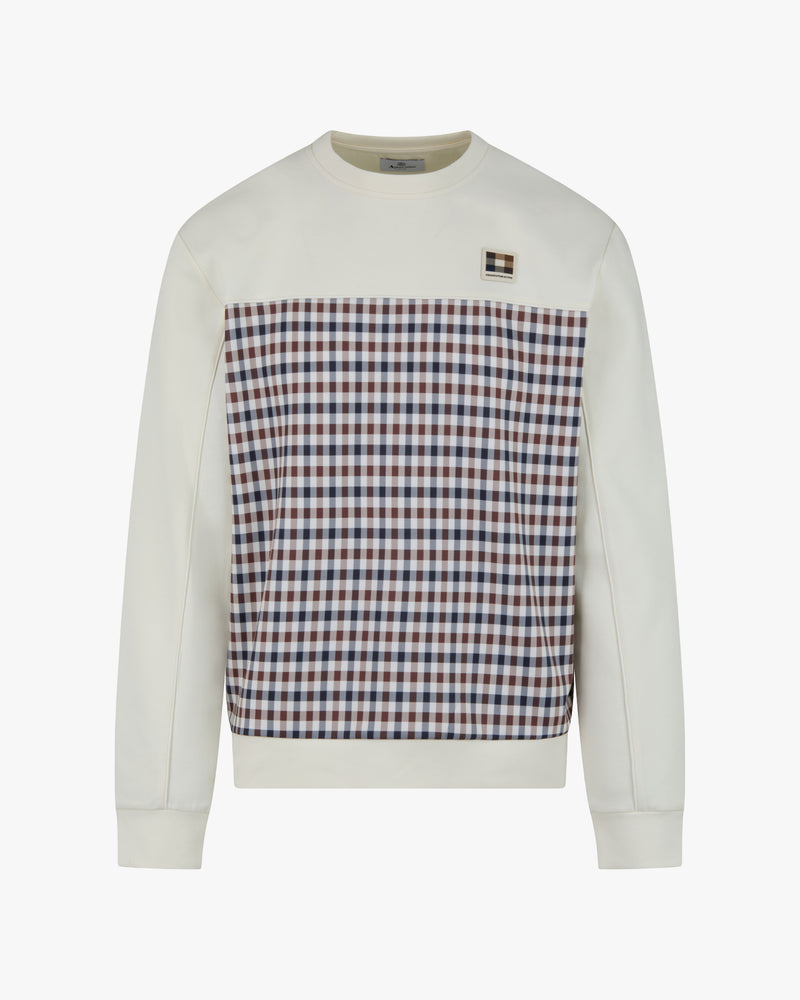 CLUB CHECK CREWNECK
