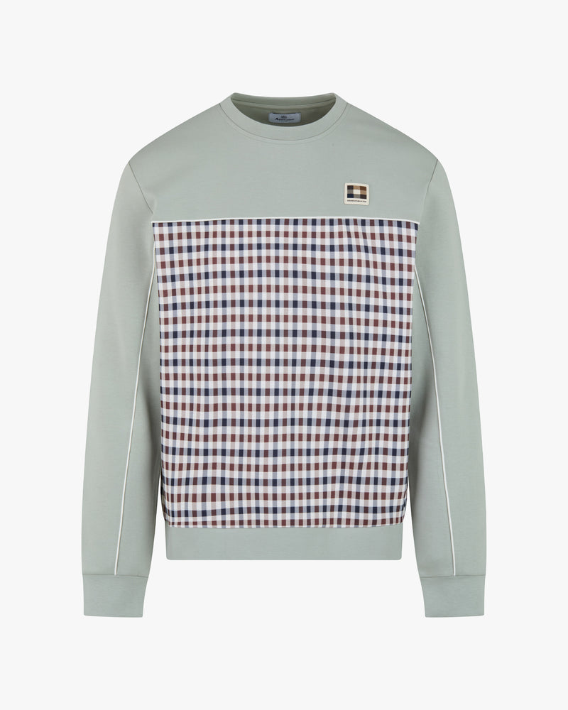 CLUB CHECK CREWNECK