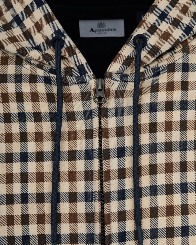 CLUB CHECK FZ HOODIE