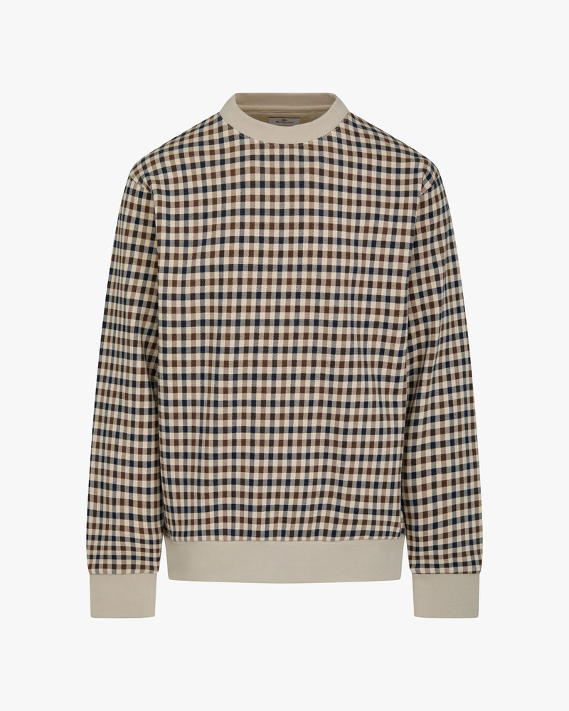 CLUB CHECK CREWNECK