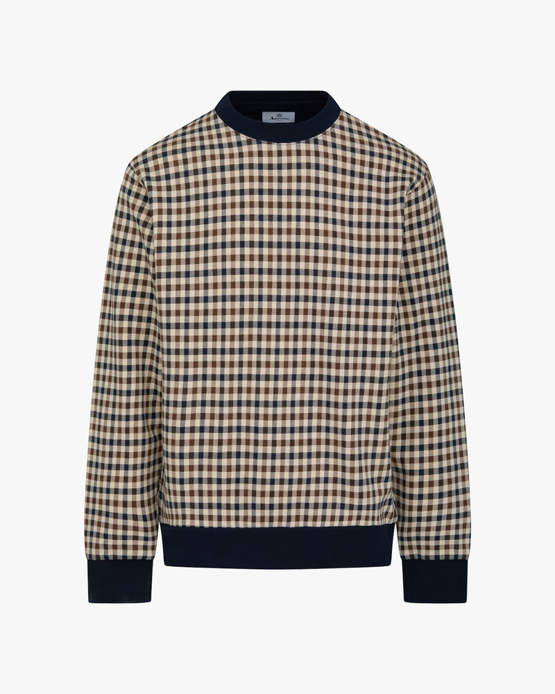 CLUB CHECK CREWNECK