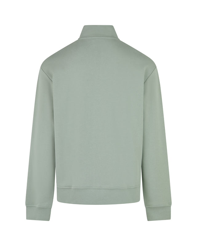 HALF ZIP MOCK NECK