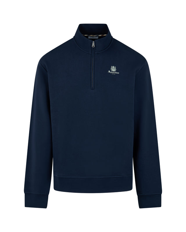 HALF ZIP MOCK NECK