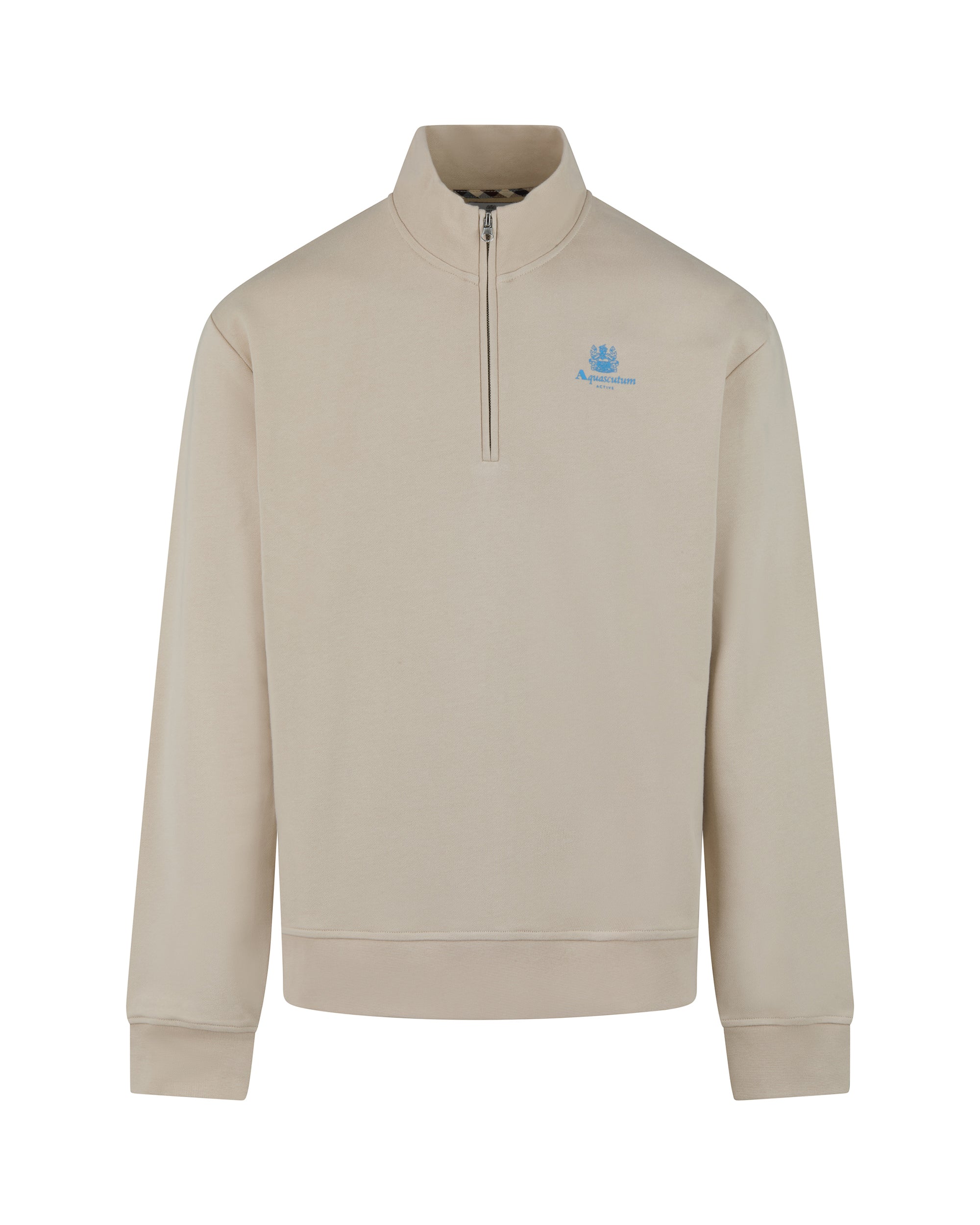 HALF ZIP MOCK NECK
