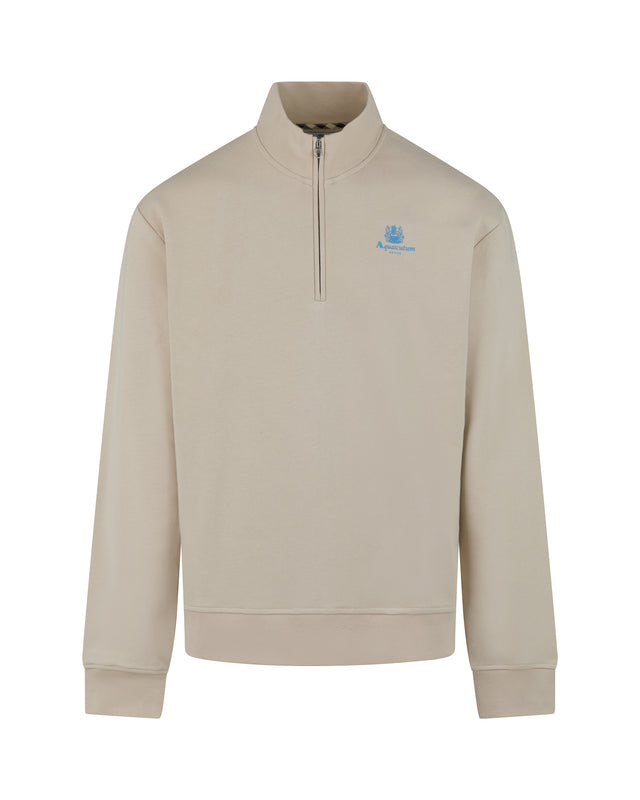 HALF ZIP MOCK NECK