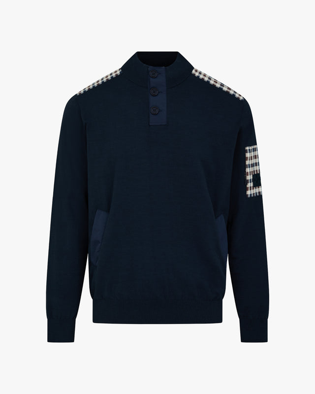 LAMINA POCKET MOCK NECK